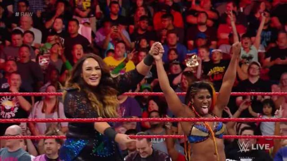 "The Irresistible Force" Nia Jax Makes Her Return To RAW As Ember Moon's Surprise Partner