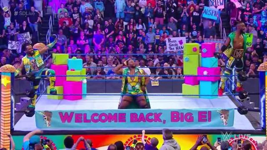 The New Day's Big-E Returns To SMACKDOWN LIVE, But He's Still Not Cleared To Compete