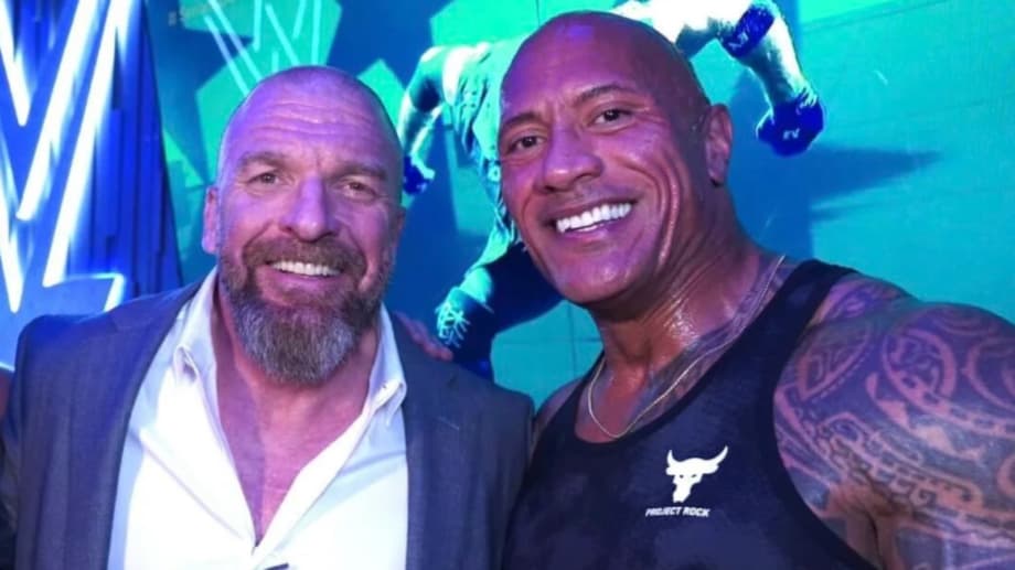 The Rock Johnson Talks Triple H Dynamic: &quot;He'll Present Me With Something...I'll Present Him Something Else&quot;