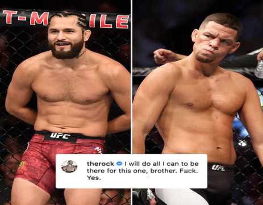 The Rock May Present The BMF Title To The Winner Of The Masivdal And Diaz Fight At UFC 244