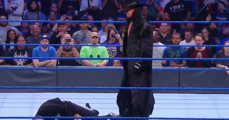 The Undertaker Kicks-Off SMACKDOWN LIVE; Delivers A Chokeslam To Sami Zayn