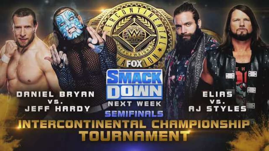 The WWE Intercontinental Championship Tournament Continues On Tonight's Episode Of SMACKDOWN