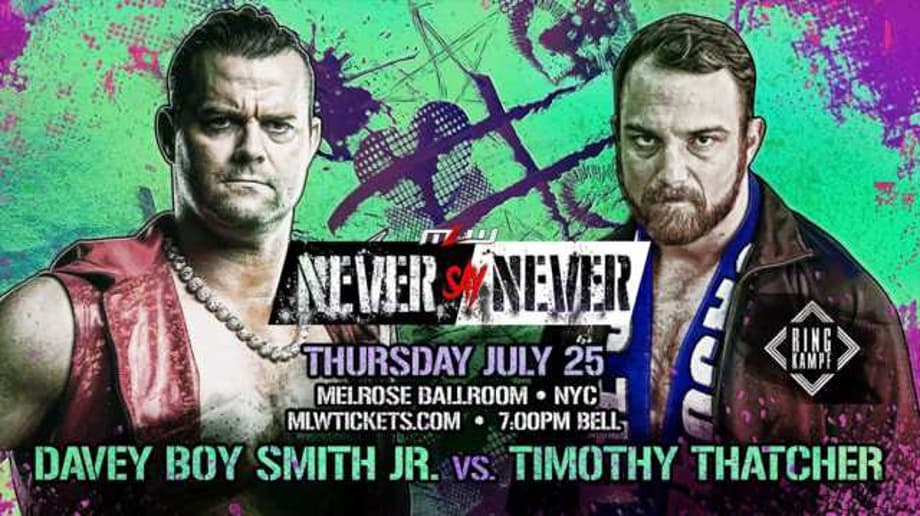 Timothy Thatcher Set To Face Davey Boy Smith Jr. At MAJOR LEAGUE WRESTLING'S NEVER SAY NEVER Show