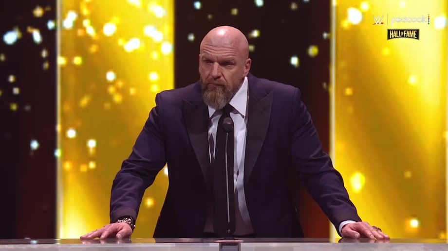 Triple H Thanks Vince McMahon During WWE Hall Of Fame Acceptance Speech But Says Relationship Is &quot;Complicated&quot;