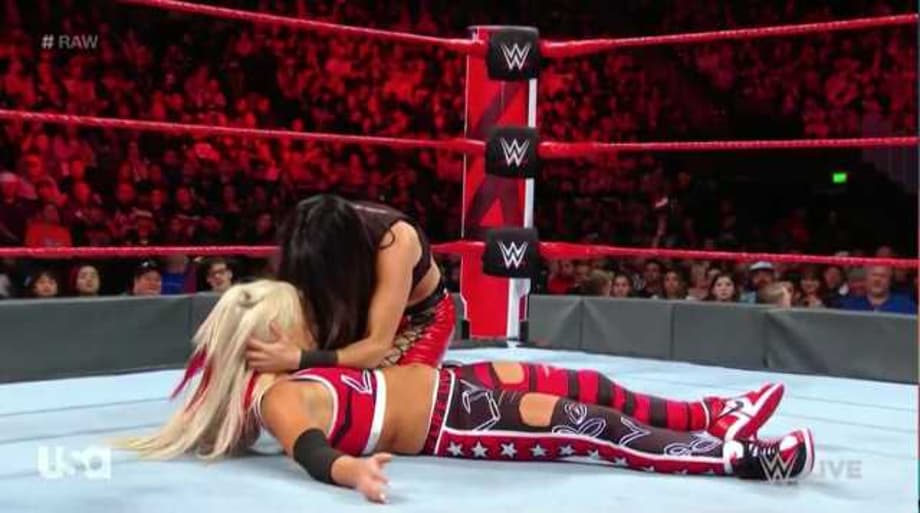 VIDEO: Brie Bella Legit Knocked Liv Morgan Out With A Kick To The Face On RAW