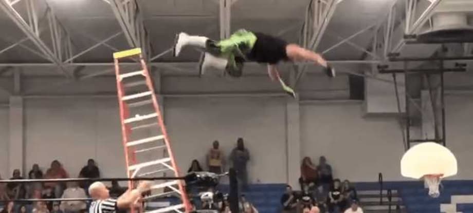 VIDEO: Scary Footage Of Indie Wrestler Lazer Missing Dive & Sustaining Serious Injuries Shared Online