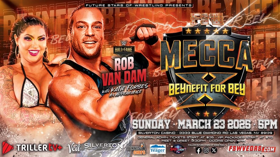 WWE Hall Of Famer Rob Van Dam Added To The Upcoming Chris Bey FSW Benefit Show