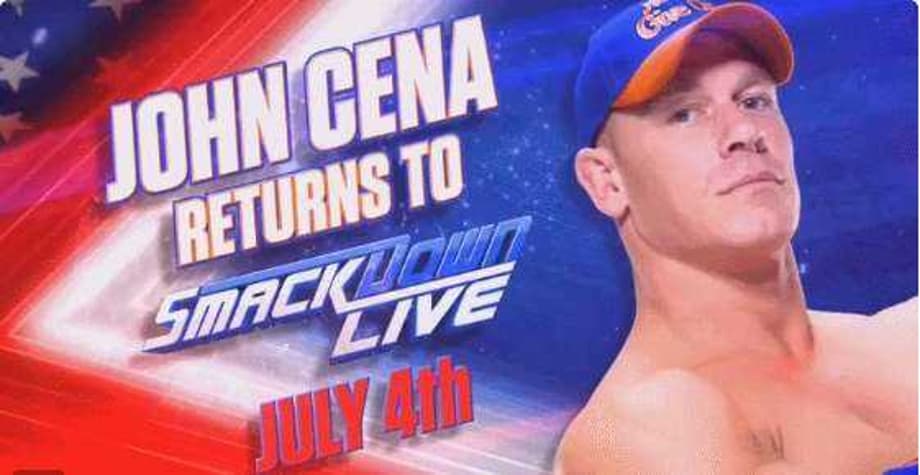 WWE Officially Announces The Date For John Cena's Long-Awaited Return To SMACKDOWN LIVE