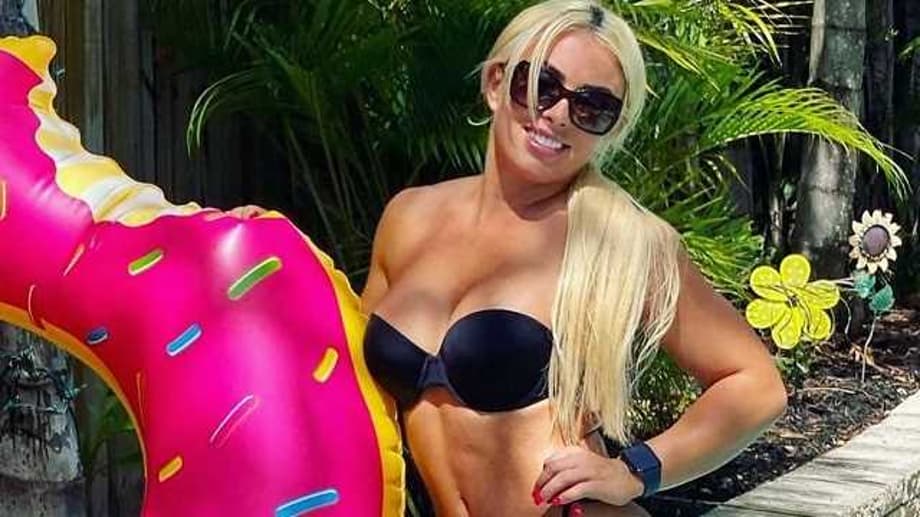 WWE Superstar Mandy Rose Strips Off For A Quick Bite In Latest Poolside Photoshoot