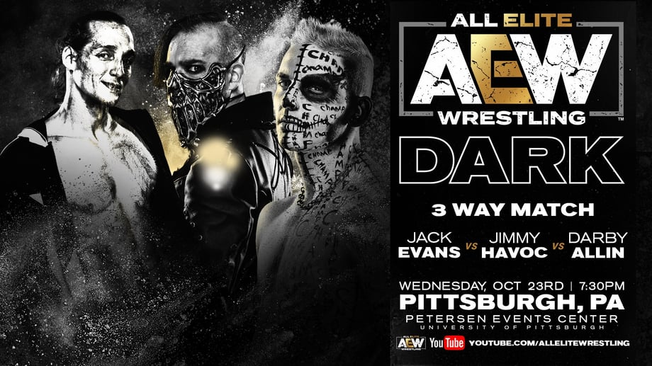 AEW DARK SPOILERS Of Results For October 29, 2019: Darby Allin VS Jimmy Havoc VS Jack Evans And More