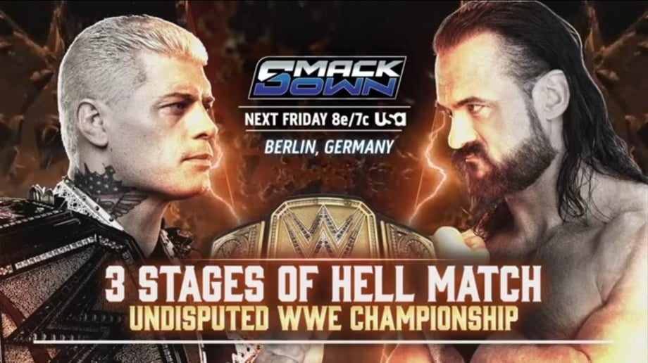 3 Stages Of Hell Match Stipulations Revealed & Lineup For Next Week's WWE SmackDown In Berlin