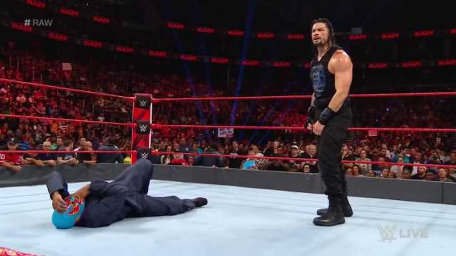 A Masked Cedric Alexander Was Revealed As Roman Reigns' Mystery Partner On RAW