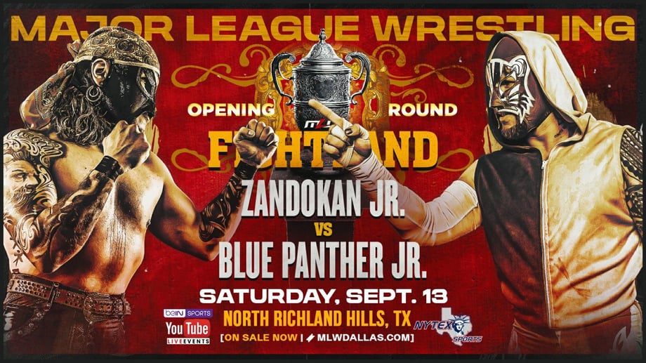 A Opening Round Opera Cup Match Between Zandokan Jr. And Blue Panther Jr. Has Been Added To MLW's FIGHTLAND