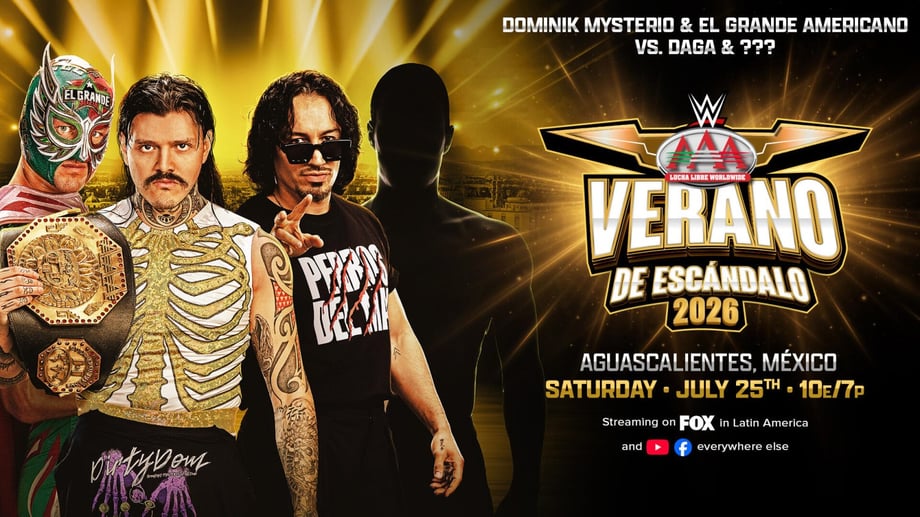 AAA Lucha Libre: Verano de Escandalo Results July 25, 2026 Episode & Tapings For 8/1 & 8/8