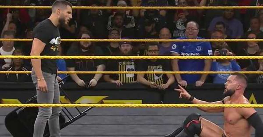 Adam Cole Retains The NXT Title Against Finn Balor After Johnny Gargano Interruption
