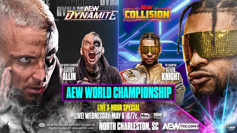 AEW DYNAMITE / COLLISION Results: May 6, 2026 - Darby Allin vs Kevin Knight & More