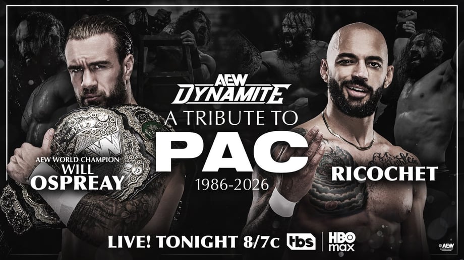 AEW DYNAMITE Results (September 30, 2026): A Tribute to PAC - Will Ospreay vs Ricochet