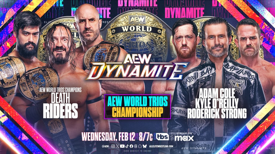 AEW Dynamite SPOILERS For February 12, 2025 - Trios Title Match, Tag Title Match & More