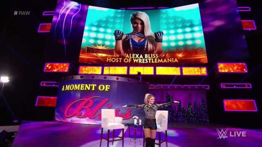 Alexa Bliss Announces Who The Host Of This Year's WRESTLEMANIA Will Be During "A Moment Of Bliss"