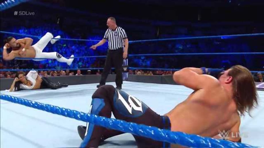 Andrade "Cien" Almas Impresses In A Losing Effort Against AJ Styles On SMACKDOWN LIVE