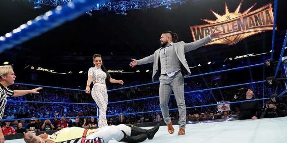 Andrade Took Out Rey Mysterio On SMACKDOWN LIVE With A "Tribute" To Eddie Guerrero