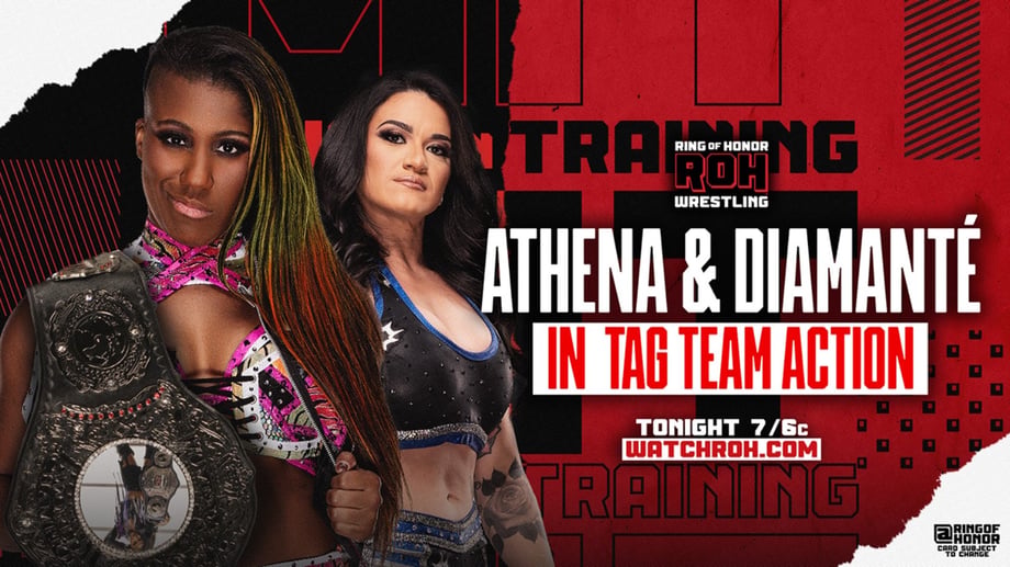 Athena And The Sons Of Texas Are Scheduled To Be In Action On Tonight's RING OF HONOR