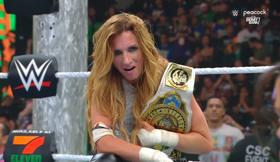 Becky Lynch Wins Women's Intercontinental Title From Lyra Valkyria At WWE Money in the Bank 2025