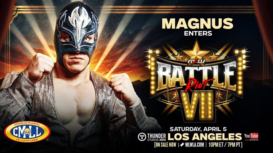 CMLL's Magnus Has Been Added To MLW's BATTLE RIOT Match