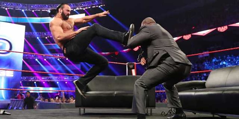 Drew McIntyre Took Out MVP With A Claymore Kick During A "VIP Lounge" Segment On RAW Last Night