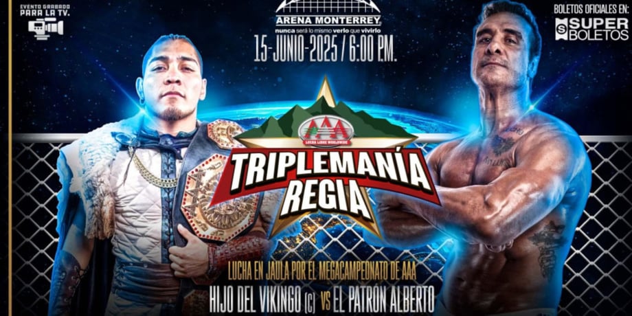 El Hijo del Vikingo Will Defend The AAA Mega Championship Against Alberto El Patrón At TRIPLEMANIA REGIA