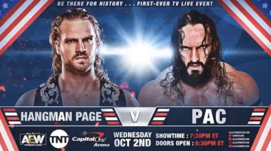 "Hangman" Adam Page Will Face PAC During Next Week's ALL ELITE WRESTLING TNT Debut