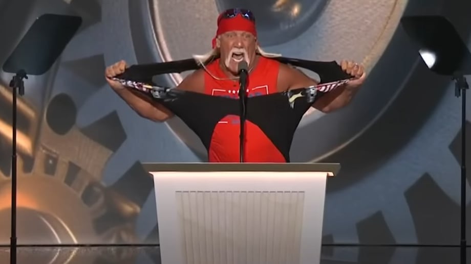 Hulk Hogan Clip Goes Viral After He Declares "Trumpamania" Support At Republican National Convention