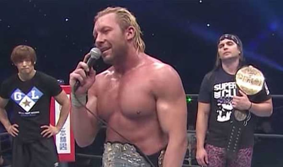 IWGP Heavyweight Champion Kenny Omega Cuts A Promo On The Crowd After The Show