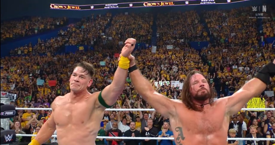 John Cena Scores 100th Premium Live Event Win Over AJ Styles At WWE Crown Jewel