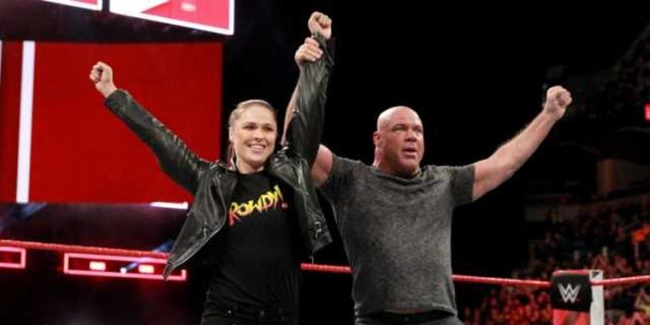Kurt Angle Is Full Of Praise For The Work Ethic Of His WRESTLEMANIA 34 Tag-Team Partner Ronda Rousey