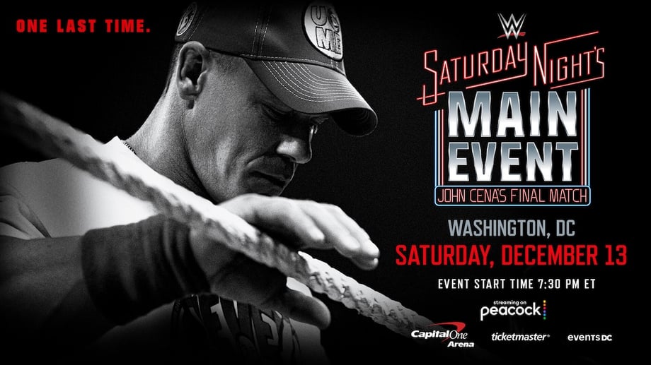 "One Last Time": WWE Officially Announces John Cena's Final Match At December's SATURDAY NIGHT'S MAIN EVENT