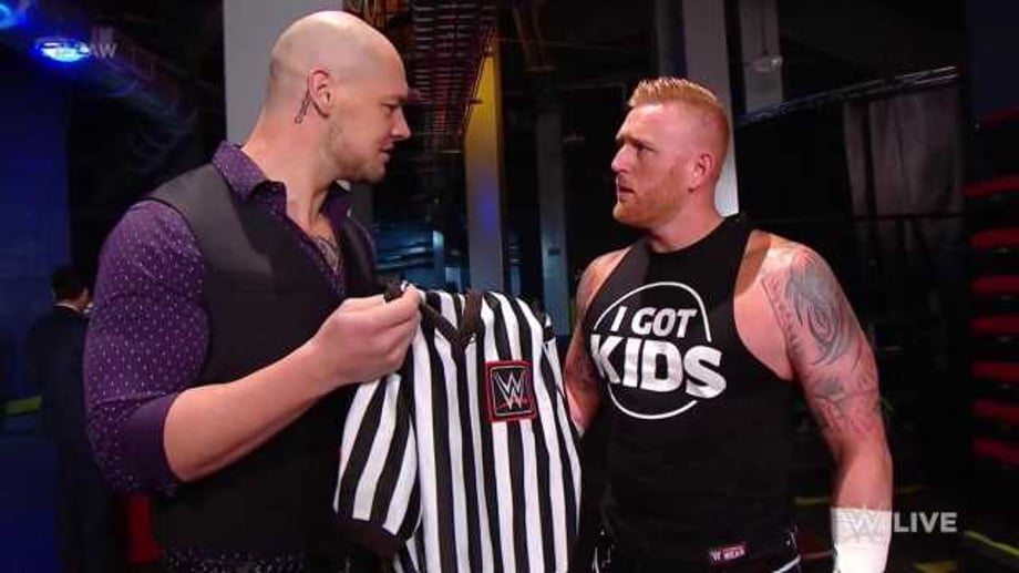 Rhyno Has Been "Fired" From WWE, And His Former Partner Heath Slater Is Now A Referee