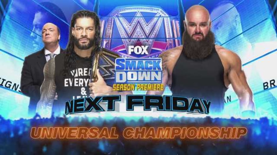 Roman Reigns Will Defend The Universal Championship Against Braun Strowman Next Week On SMACKDOWN