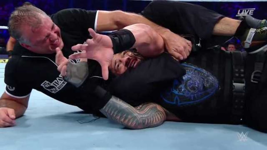 Shane McMahon Pins Roman Reigns At SUPER SHOWDOWN... With A Little Help From Drew McIntyre