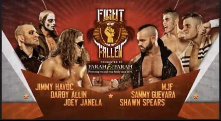 Shawn Spears, MJF & Sammy Guevara Are Set For Action In A Six-Man Tag Team Match At AEW's FIGHT FOR THE FALLEN