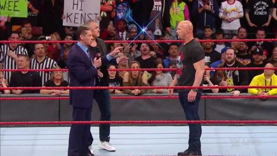 "Stone Cold" Steve Austin And Vince McMahon Renew Their Legendary Rivalry To Kick-Off RAW's Anniversary Show