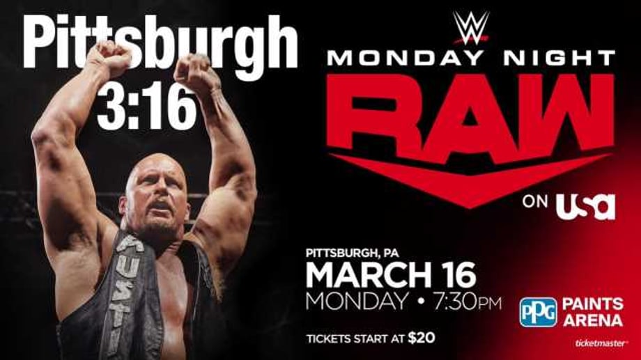 "Stone Cold" Steve Austin Has Been Confirmed To Appear On The March 16 Episode Of RAW