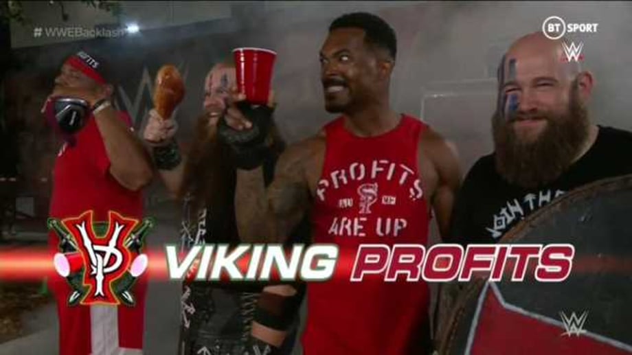 The Street Profits & The Viking Raiders Clashed In An Utterly Bizarre "Match" At BACKLASH