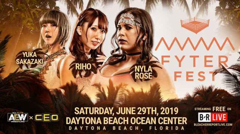 Triple Threat Match Between Nyla Rose, Riho, And Yuka Sakazaki Is Added To AEW FYTER FEST