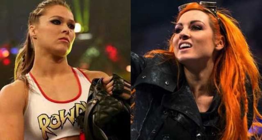 VIDEO: Becky Lynch Refuses To Do An Interview Because Reporter Is Wearing A Ronda Rousey Hoodie