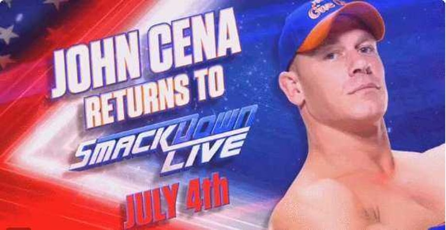 WWE Officially Announces The Date For John Cena's Long-Awaited Return To SMACKDOWN LIVE