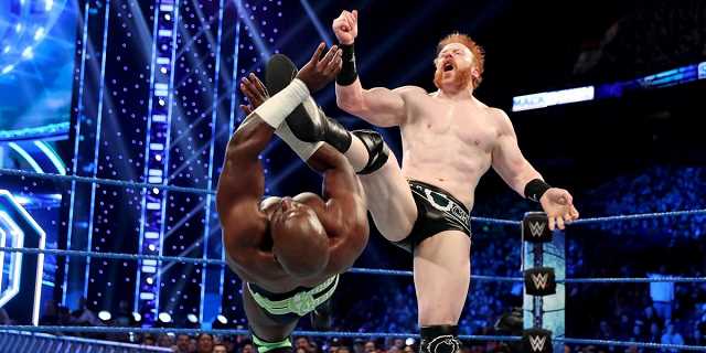 Sheamus Took Down Both Shorty G And Apollo Crews In A Handicap Match On SMA...