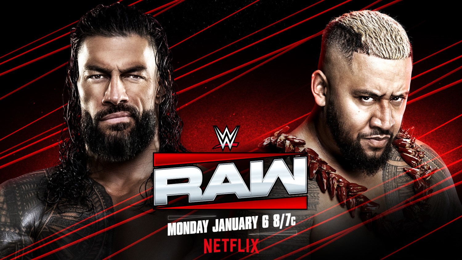 WWE Raw Netflix Premiere Results January 6, 2025 Roman Reigns vs